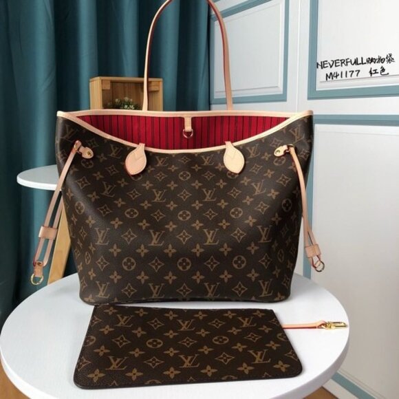 Louis Vuitton Neverfull MM/Medium Tote Bag with Pouch - Picture 1 of 7